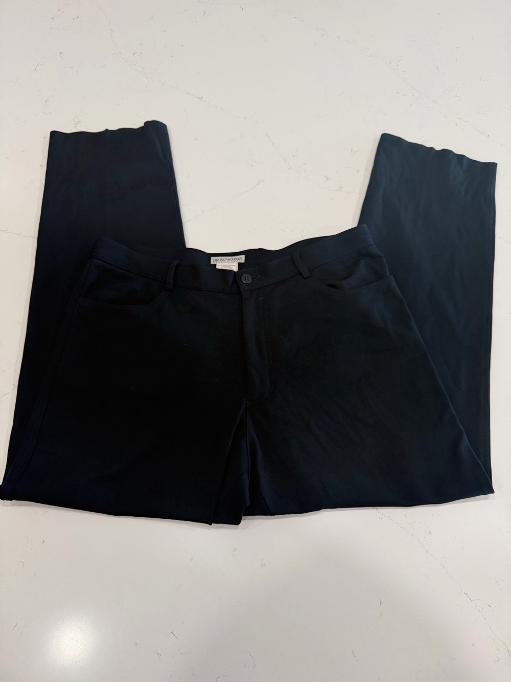 Emporio Armani Men's Black Dress Pants